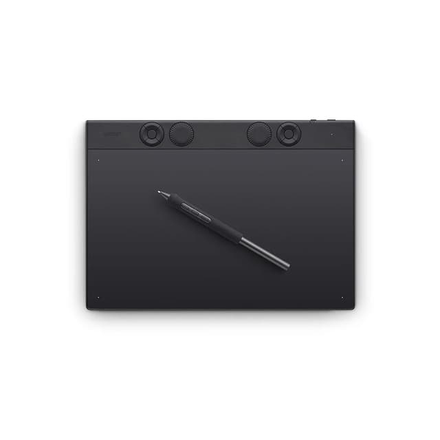 Графический планшет, Wacom, Intuos Pro pen tablet small (PTK470K0B), Разрешение 5080 lpi, Чувствительность к нажатию 8192, 6 программируемых клавиш, Размер 215 x 163 x 4-7 мм, Чёрный
