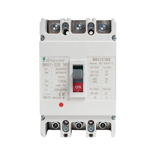 Автоматический выключатель, iPower, ВА57-225 3P 125A