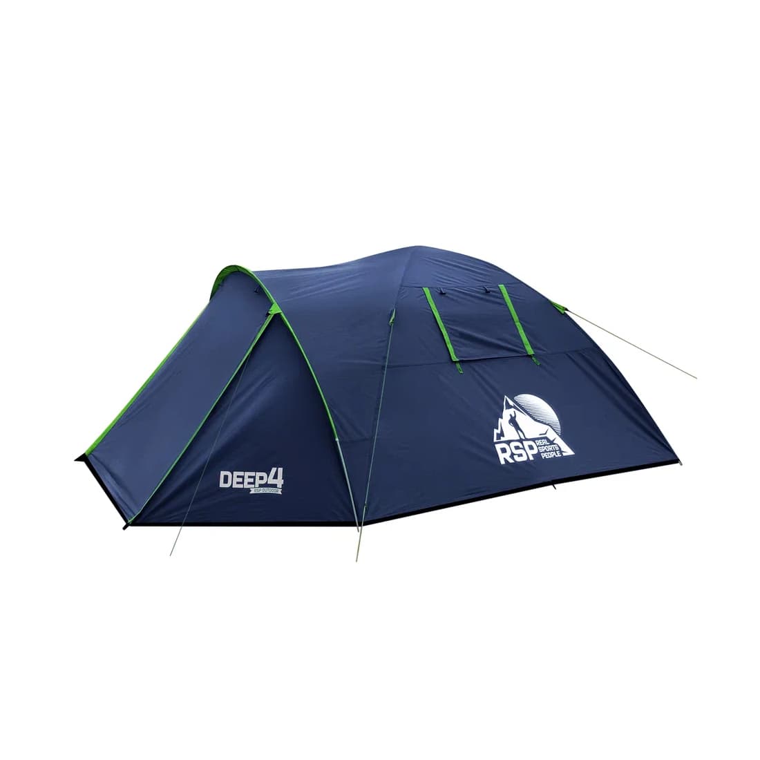 Палатка, RSP Deep 4, T-DE-4-B, 315*250*130 см, Двухслойная, Диаметр дуг 8.5 мм, Водонепроницаемость 5000, Синий