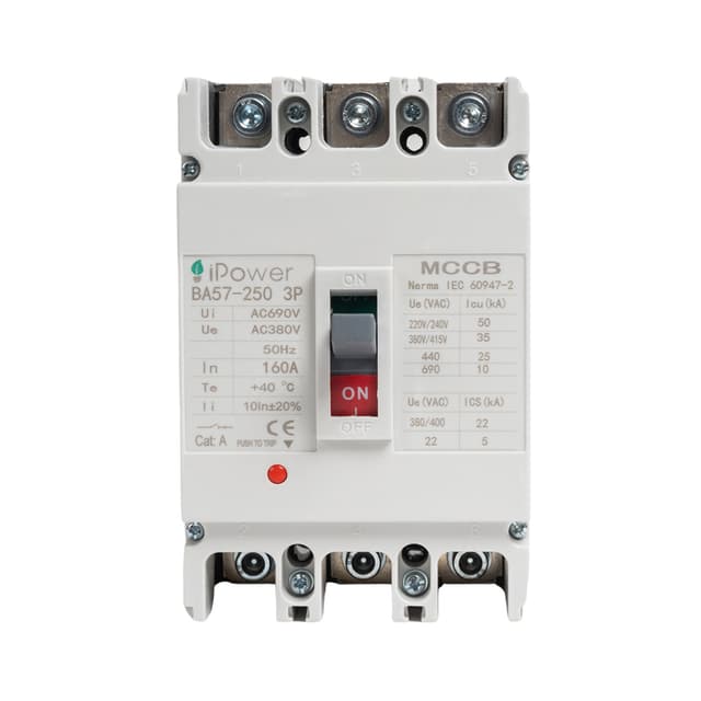 Автоматический выключатель, iPower, ВА57-250 3P 160A