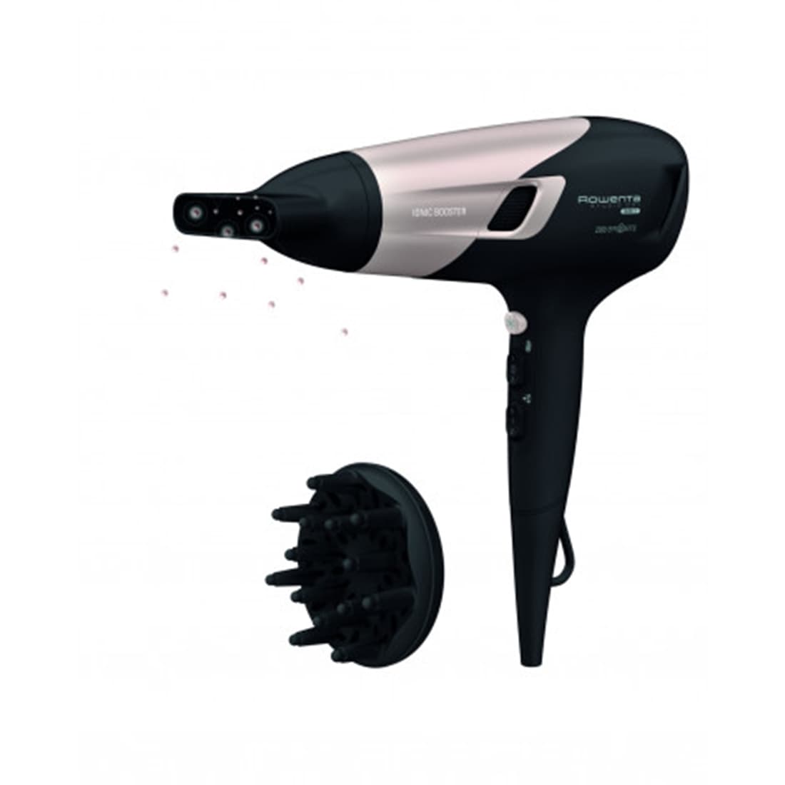 Фен, Rowenta, CV5831F0, 3 температурных режима, 2 скорости, 2 насадки, Концентратор, Диффузор