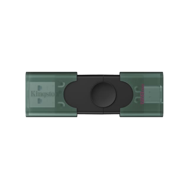 USB-накопитель, Kingston, DTDEG2/128GB, 128GB, USB-A / USB-C, Зеленый