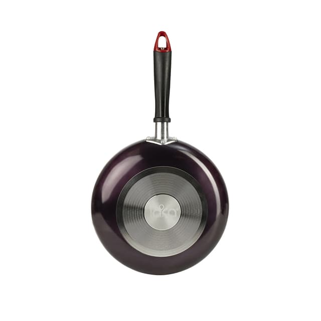 Сковорода, LARA, LR01-39, Круглая, Диаметр 24 см, Высота 5 см, Толщина 2 мм,Штампованный алюминий, Антипригарное покрытие, Для газовых и электрических плит, Ручная мойка, Бордовый