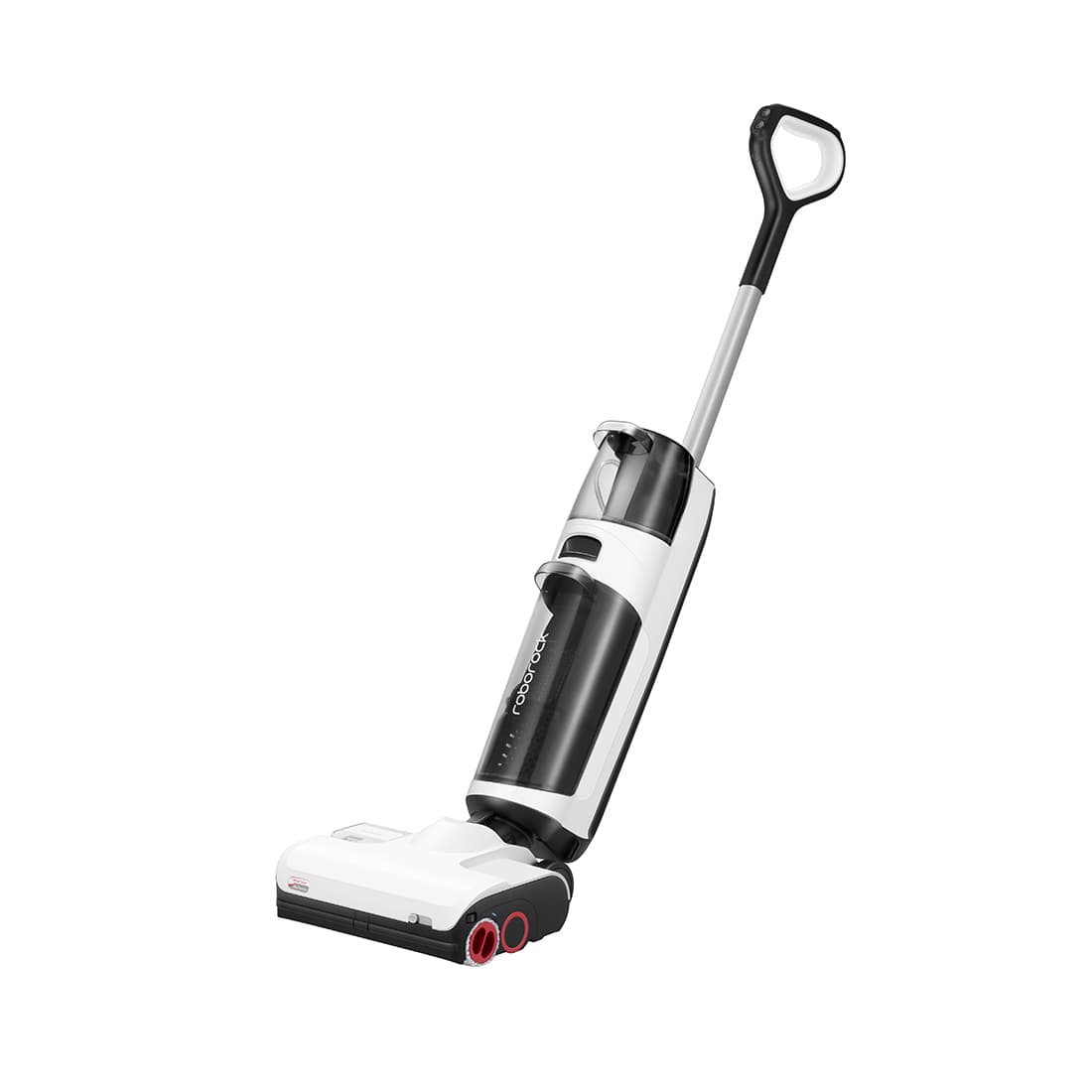 Беспроводной вертикальный пылесос, Roborock, Dyad Pro (WD2H1A/ WD2H1A01-07), с функцией влажной уборки, Вес 4.8 кг, Номинальная мощность 260 Вт, Ёмкость аккумулятора 4000 мАч, Автономная работа 43 мин, Время зарядки 4 ч, Уровень шума 78 дБ, LED дисплей, Голосовой помощник, Черно-белый