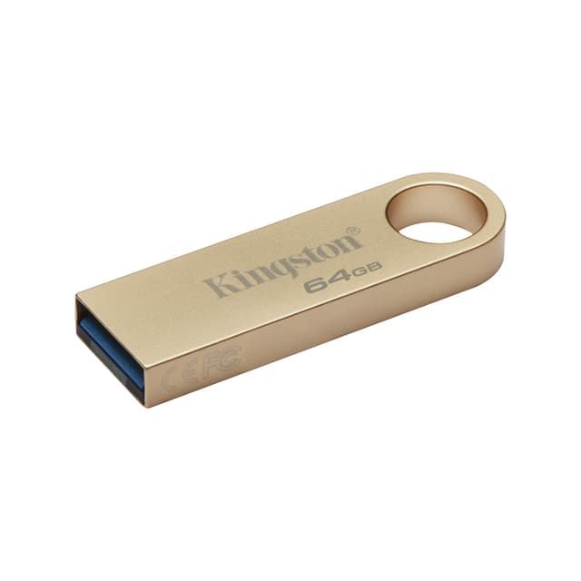 USB-накопитель, Kingston, DataTraveler SE9 G3 DTSE9G3/64GB, 64GB, USB 3.2 Gen 1, Золотистый