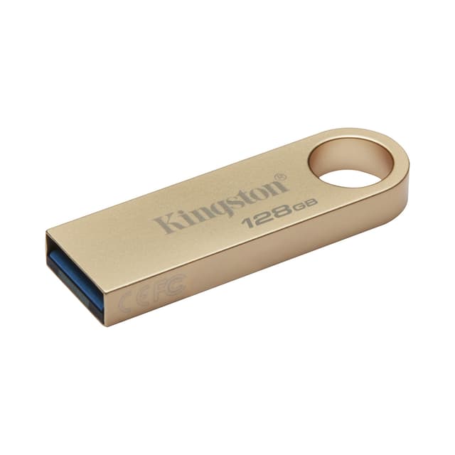 USB-накопитель, Kingston, DataTraveler SE9 G3 DTSE9G3/128GB, 128GB, USB 3.2 Gen 1, Золотистый