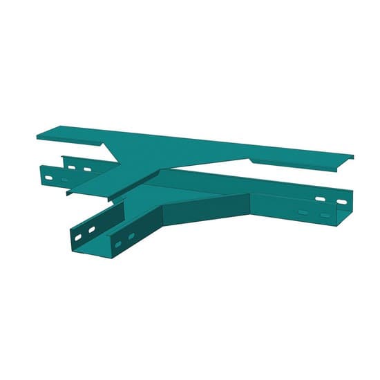 Замковая Т-секция монтажного лотка, North Aurora, ЛМЗТ 200*100-0.8-ОЦ, 430 588, Без крышки