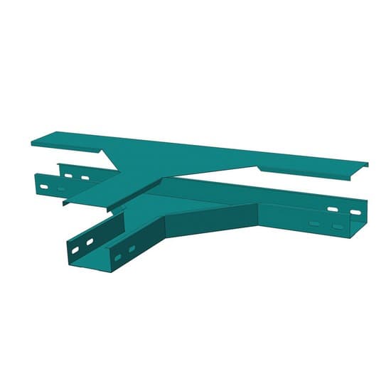 Замковая Т-секция монтажного лотка, North Aurora, ЛМЗТ 300*100-0.8-ОЦ, 430 908, Без крышки