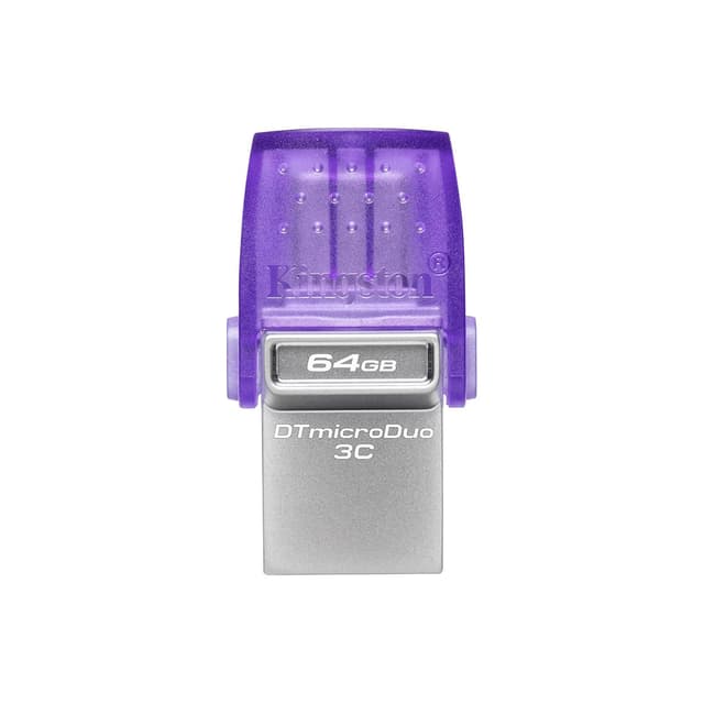 USB-накопитель, Kingston, DTDUO3CG3/64GB, 64GB, USB 3.2, Фиолетовый