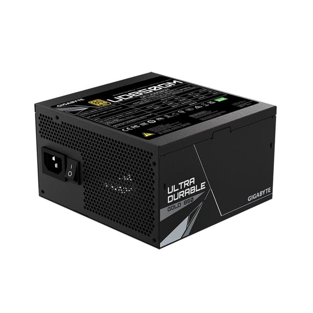 Блок питания, Gigabyte, GP-UD850GM, 850W, 80 PLUS Gold, ATX, 20+4 pin, 2*4+4pin, 8*Sata, 3*Molex, FDD, 4*PCI-E 6+2 pin, Вентилятор 12 см, Чёрный