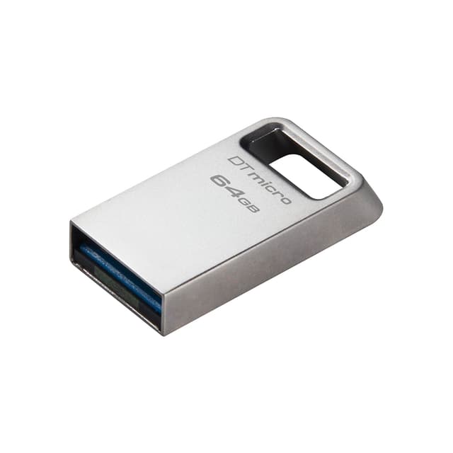USB-накопитель, Kingston, DTMC3G2/64GB, 64GB, USB 3.2, Серебристый