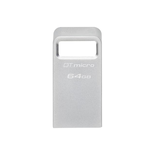 USB-накопитель, Kingston, DTMC3G2/64GB, 64GB, USB 3.2, Серебристый
