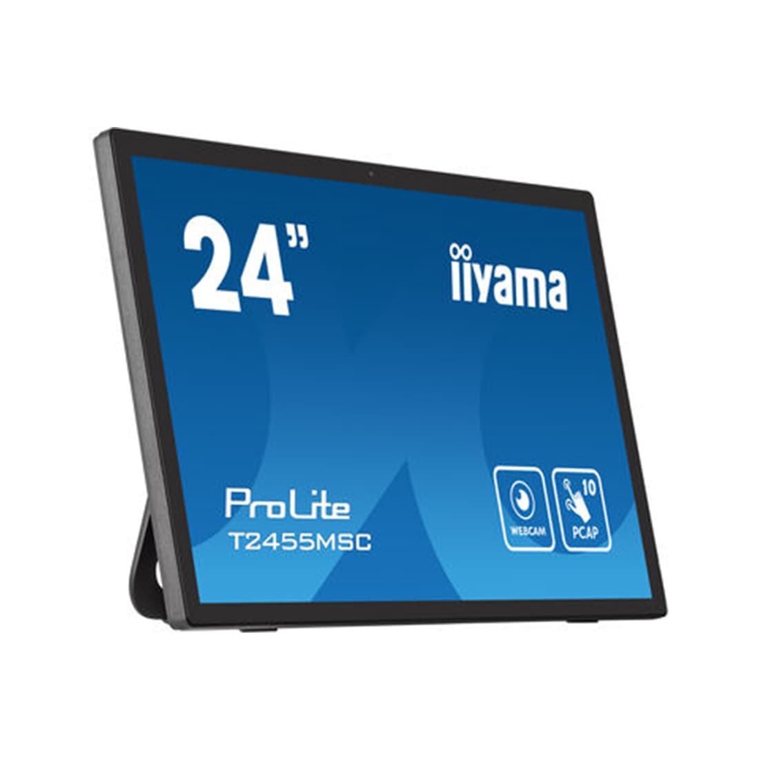Монитор, iiyama, ProLite PL2455M, T2455MSC-B1, 24", 3840 x 2160, IPS, 60ГЦ, HDMI (v2.0), DP(v1.2), DVI, USB (v3.2 x2), 350кд/м2, 1000:1, 4мс, Регулировка наклона/поворота/высоты/вращения, 100x100, 178/178, 16:9, 16.7, Черный