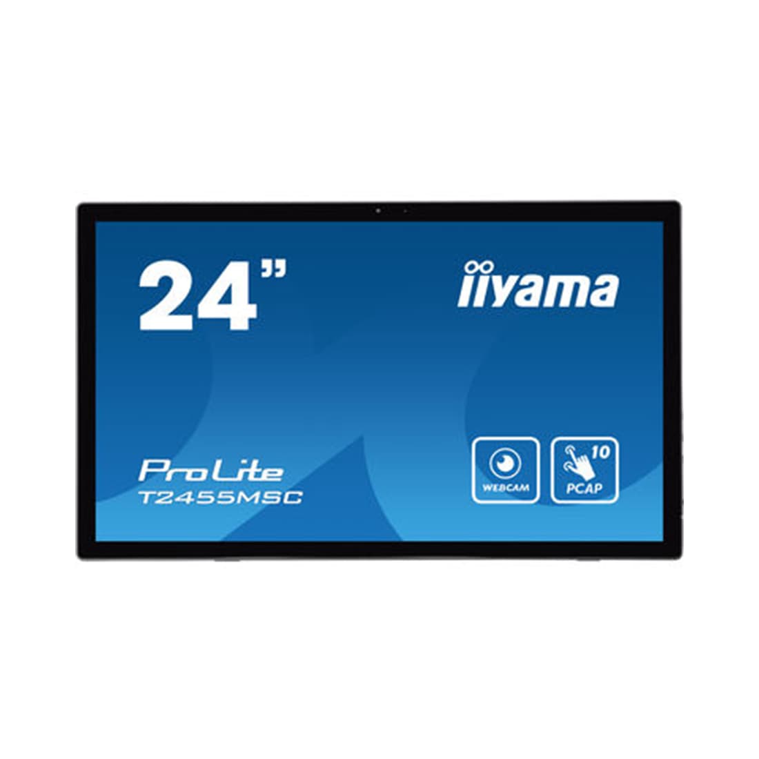 Монитор, iiyama, ProLite PL2455M, T2455MSC-B1, 24", 3840 x 2160, IPS, 60ГЦ, HDMI (v2.0), DP(v1.2), DVI, USB (v3.2 x2), 350кд/м2, 1000:1, 4мс, Регулировка наклона/поворота/высоты/вращения, 100x100, 178/178, 16:9, 16.7, Черный