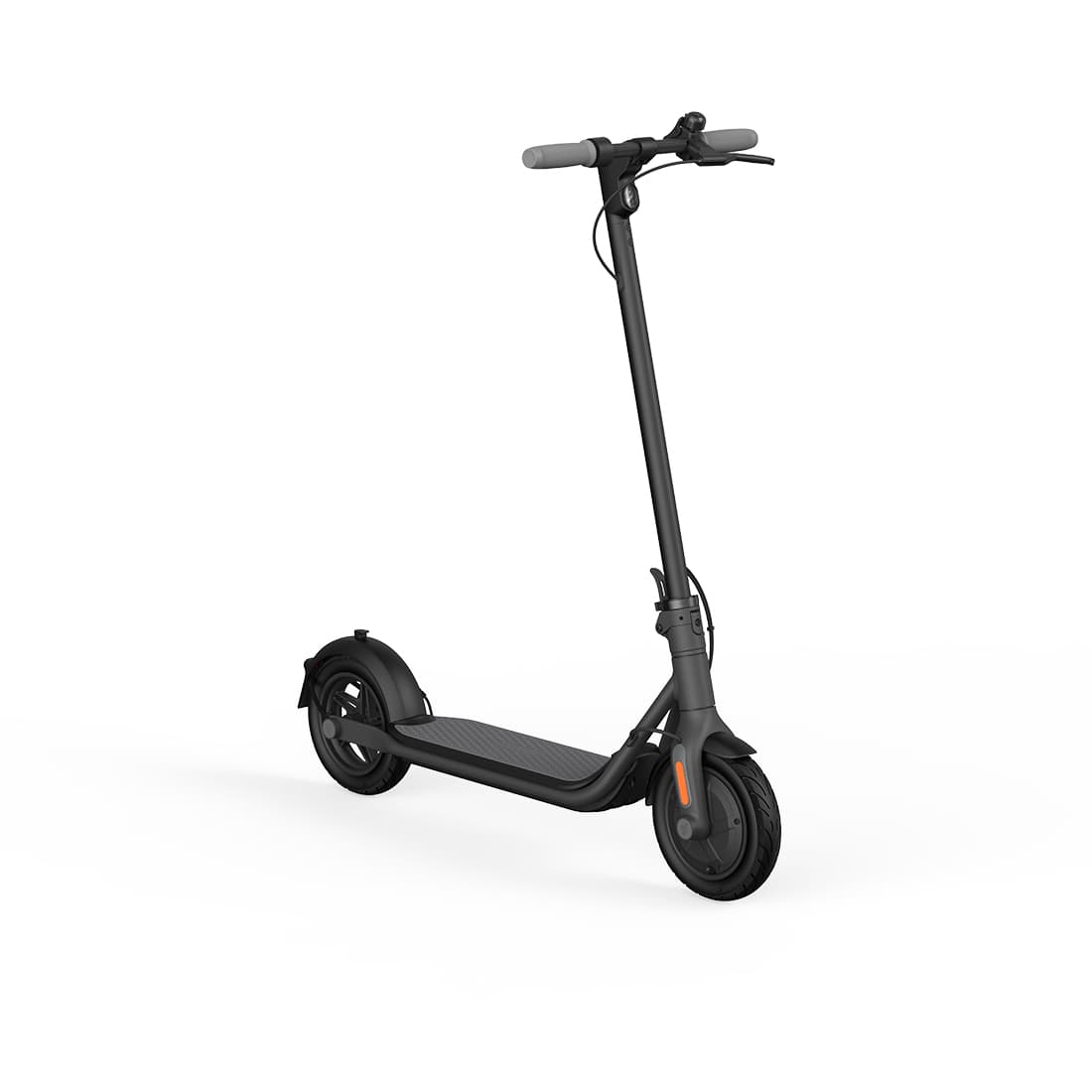 Электросамокат, Ninebot, KickScooter F20A, Запас хода 20 км, Складной дизайн, Максимальная скорость 25 км/ч, Мощность двигателя 250 Вт, Вес 14,5 кг, Градус подъема 10%, Размер шин 10 дюймов, Серый