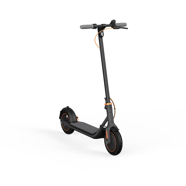 Электросамокат, Ninebot, KickScooter F40, Запас хода 40 км, Складной дизайн, Максимальная скорость 30 км/ч, Мощность двигателя 350 Вт, Вес 15,8 кг, Градус подъема 20%, Размер шин 10 дюймов, Серый