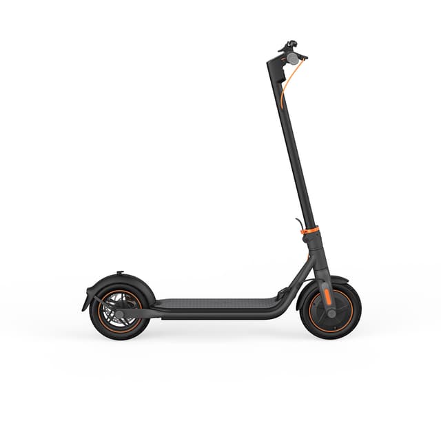 Электросамокат, Ninebot, KickScooter F40, Запас хода 40 км, Складной дизайн, Максимальная скорость 30 км/ч, Мощность двигателя 350 Вт, Вес 15,8 кг, Градус подъема 20%, Размер шин 10 дюймов, Серый