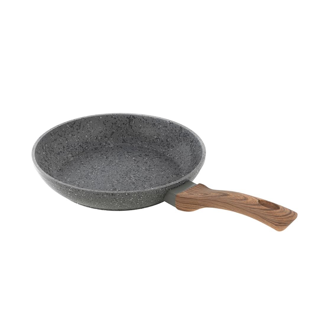 Сковорода, LARA, PALERMO LR01-55-22, Круглая, Диаметр 22 см, Высота 4.5 см, Толщина 4.2 мм, Кованый алюминий, Антипригарное покрытие, Для всех типов плит, Ручная мойка, Серый