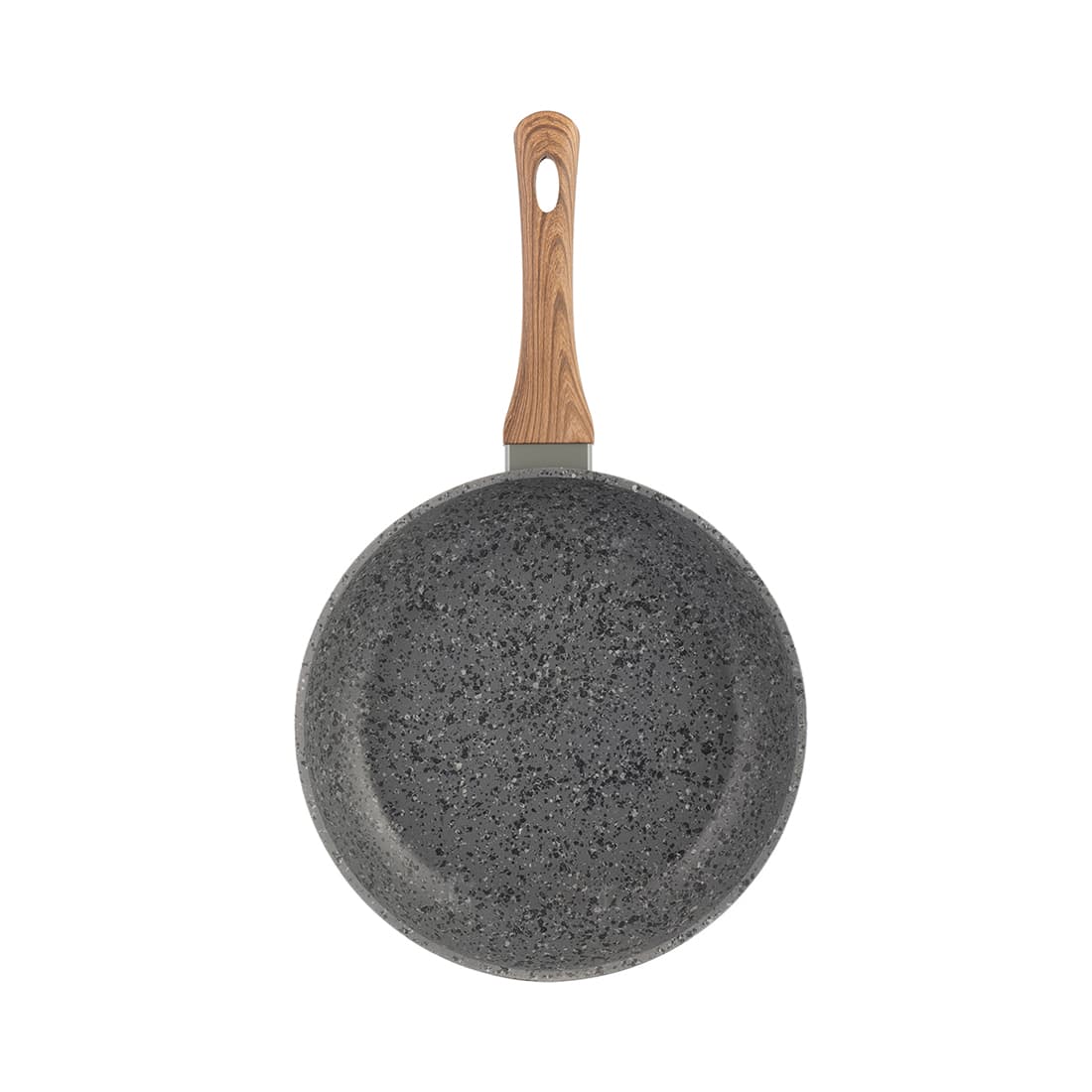 Сковорода, LARA, PALERMO LR01-55-22, Круглая, Диаметр 22 см, Высота 4.5 см, Толщина 4.2 мм, Кованый алюминий, Антипригарное покрытие, Для всех типов плит, Ручная мойка, Серый