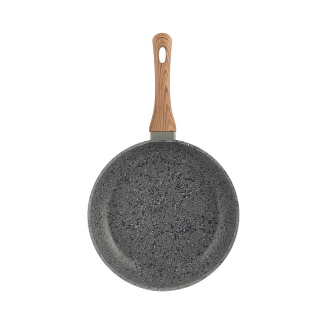 Сковорода, LARA, PALERMO LR01-55-22, Круглая, Диаметр 22 см, Высота 4.5 см, Толщина 4.2 мм, Кованый алюминий, Антипригарное покрытие, Для всех типов плит, Ручная мойка, Серый