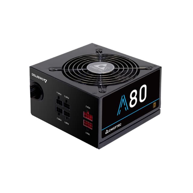 Блок питания, Chieftec, A-80 CTG-650C, 650W, ATX, APFC, Semi Modular, 20+4pin, 4+4pin, 6*Sata, 4*Molex, 2*PCIe 6+2-pin, Вентилятор 12см, Черный