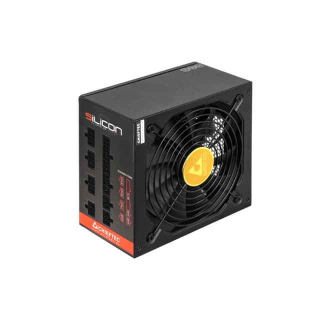 Блок питания, Chieftec, Silicon SLC-750C, 750W, ATX, APFC, Bronze, Modular, 20+4pin, 4+4pin, 6*Sata, 3*Molex, 4*PCI-E 6+2-pin, Вентилятор 14см, Черный