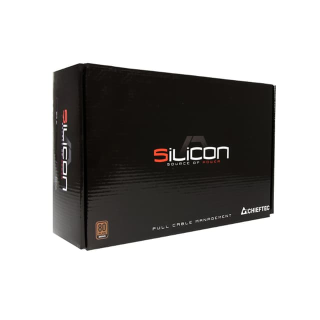 Блок питания, Chieftec, Silicon SLC-750C, 750W, ATX, APFC, Bronze, Modular, 20+4pin, 4+4pin, 6*Sata, 3*Molex, 4*PCI-E 6+2-pin, Вентилятор 14см, Черный