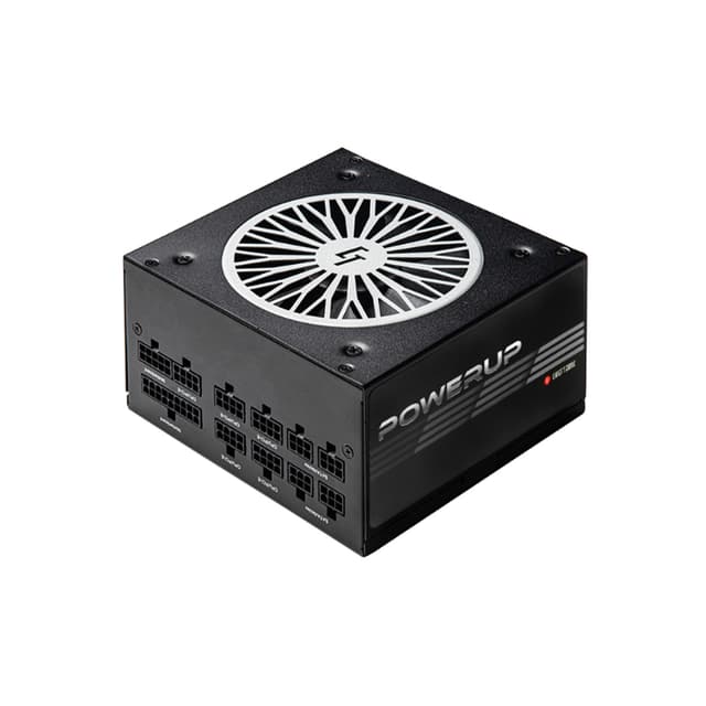 Блок питания, Chieftec, PowerUp GPX-550FC, 550W, ATX, APFC, Gold, Modular, 20+4pin, 2*4+4pin, 6*Sata, 3*Molex, 2*PCI-E 6+2-pin, Вентилятор 12см, Черный