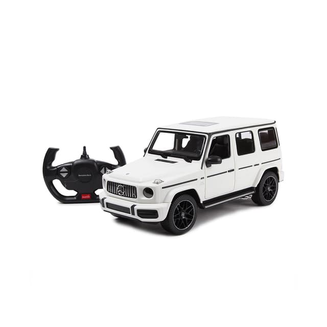 Радиоуправляемая машина, RASTAR, 95700W, 1:14, Mercedes-Benz G63 Gelndewagen, Пластик, Открывающиеся двери, 2.4GHz, Белая