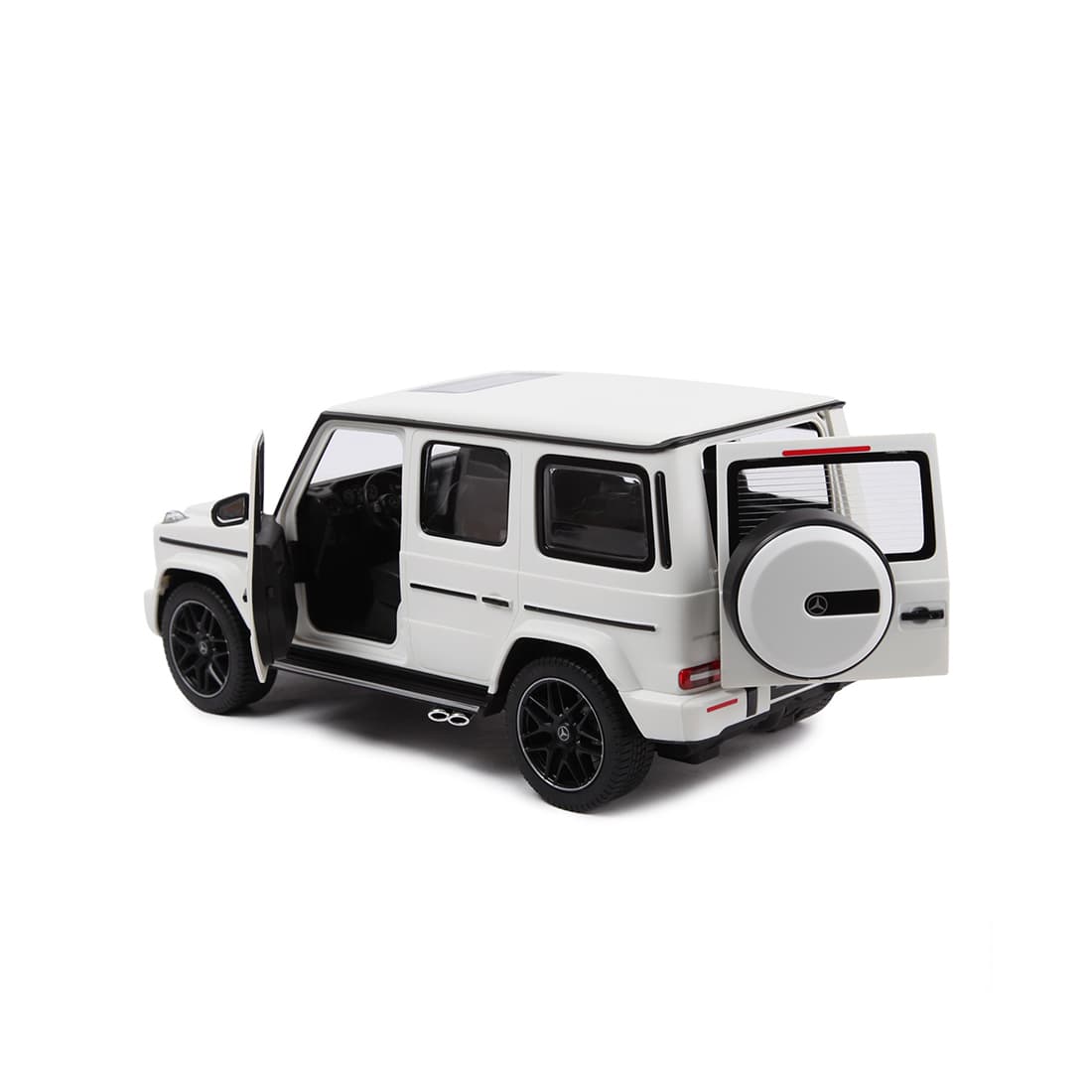 Радиоуправляемая машина, RASTAR, 95700W, 1:14, Mercedes-Benz G63 Gelndewagen, Пластик, Открывающиеся двери, 2.4GHz, Белая