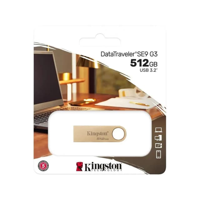 USB-накопитель, Kingston, DataTraveler SE9 G3 DTSE9G3/256GB, 256GB, USB 3.2 Gen 1, Золотистый