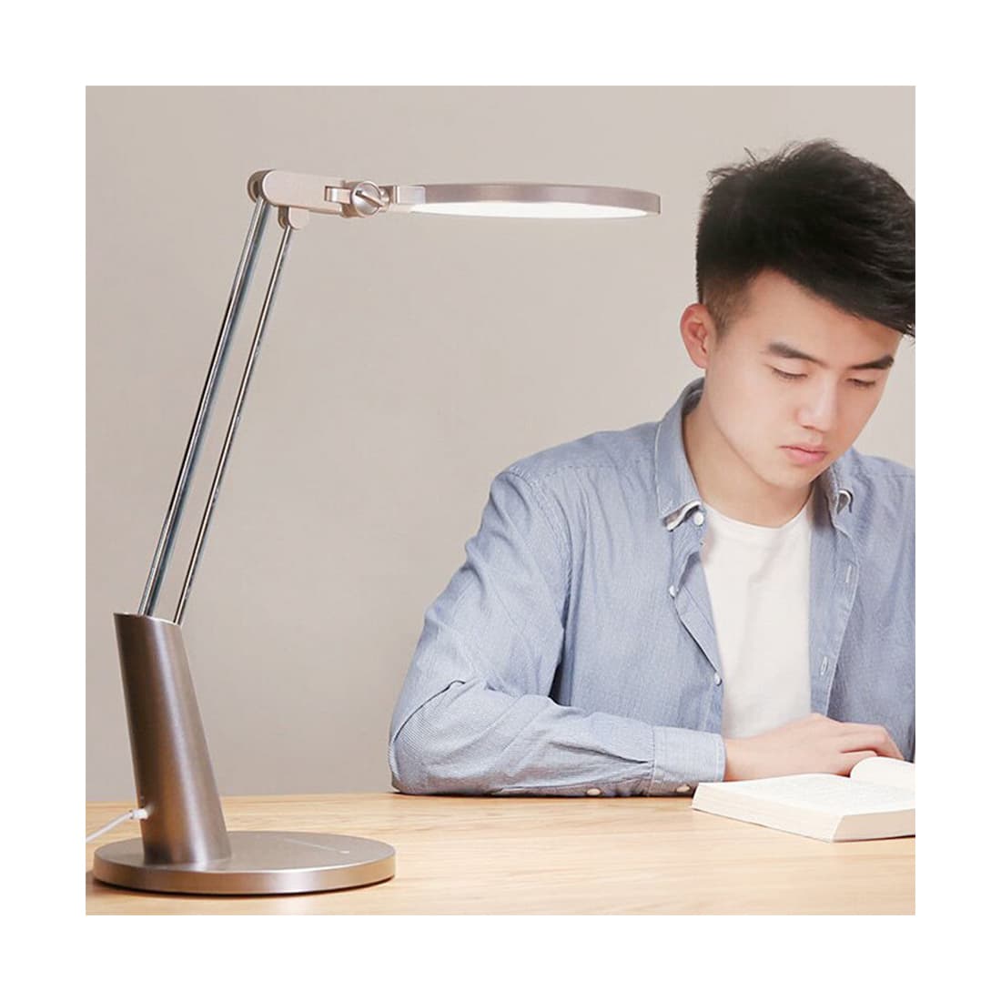 Настольная лампа, Yeelight, LED Eye-friendly Desk Lamp Pro YLTD04YL, 850 lm, 3700K, 14W, 95Ra, Wi-Fi, Золотой