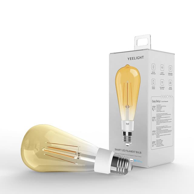 Лампочка, Yeelight, Smart LED Filament Bulb ST64, YLDP23YL, 500lm, Беспроводное соединение:Wi-Fi,6 Вт