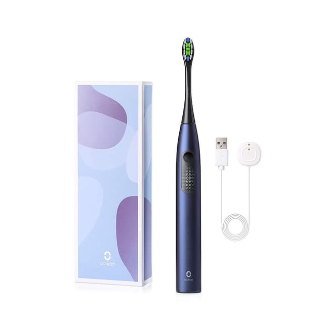 Зубная электрощетка, Oclean, F1 Midnight blue, IPX7, Мощная очистка, Отбеливание и полировка, Деликатная чистка, Перезаряжаемый аккумулятор, 800мАч, Время автономной работы до 30 дней, 36000 вибраций щетинок в минуту, Синий