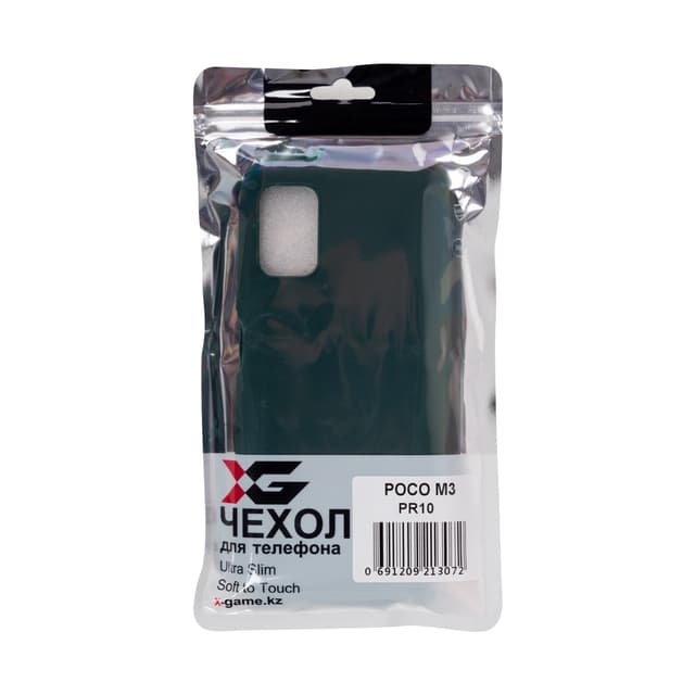 Чехол для телефона, X-Game, XG-PR10, POCO M3, TPU, Зелёный, пол. пакет