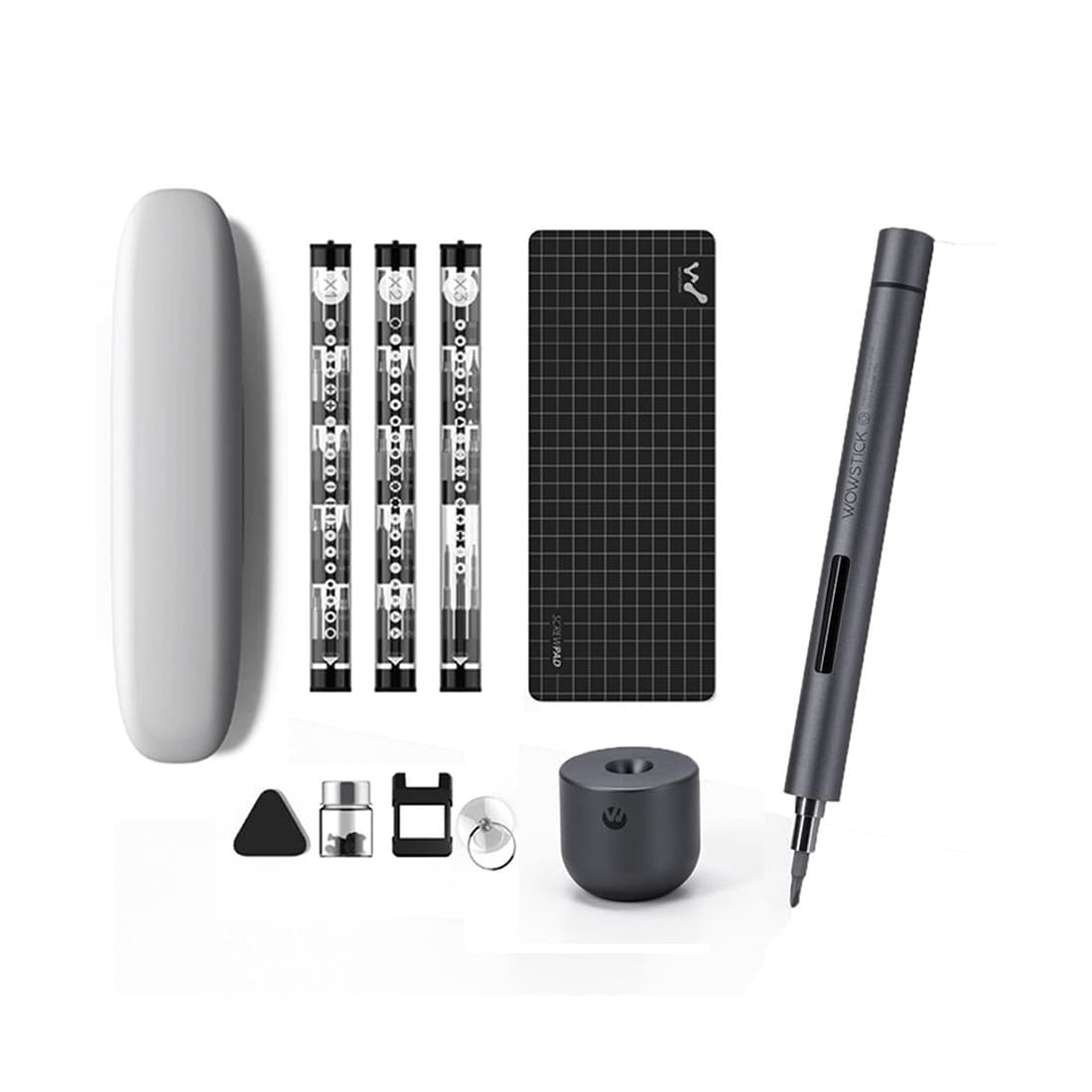 Электрическая отвертка, Wowstick, 1F+, 200 об/мин, диаметр 15,8мм, Алюминий, Серый