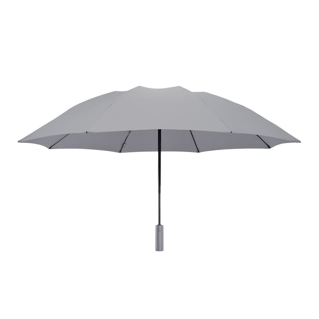 Зонт, 90GO, Automatic Umbrella (LED Lighting), 6941413204200, зонт с встроенным фонариком, Автоматическое открытие и закрытие, Кнопочная система освещения- батарея емкостью 120 мАч, Ребра из стекловолокна и металлический стержень, Съемная ручка на шнурке для удобной переноски, Серый