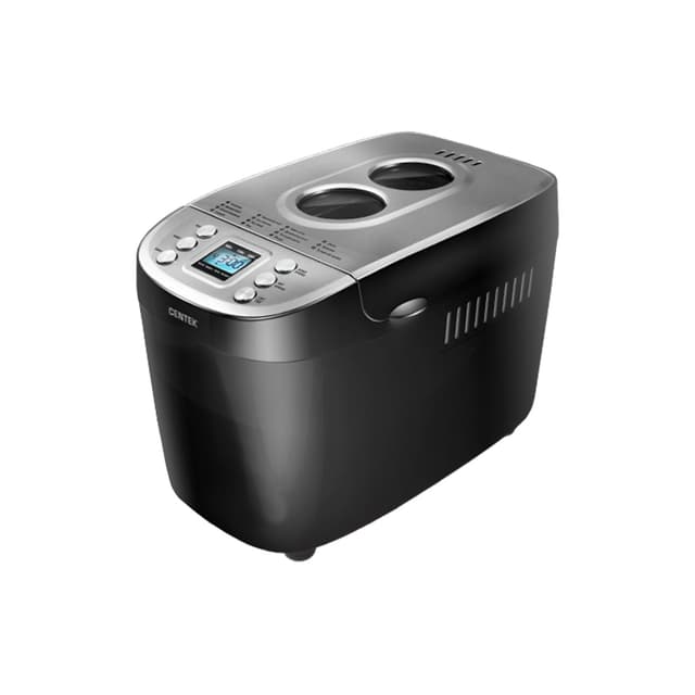 Хлебопечь, Centek, CT-1415, 1500 г, Большой объем, 860Вт, 15 программ, Таймер, LCD, Окошко, Черный