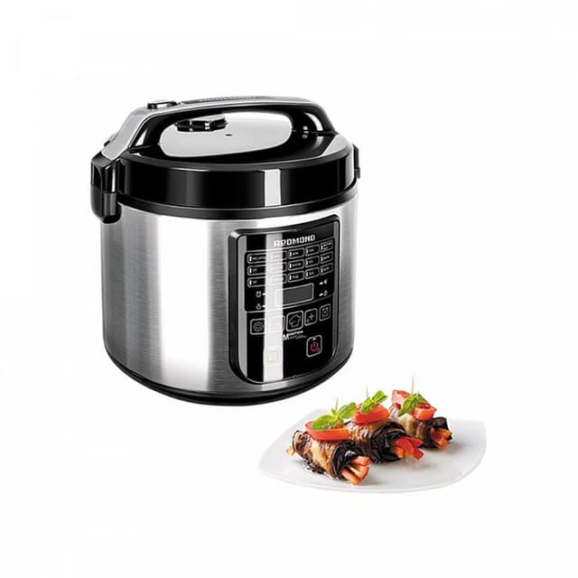 Мультиварка, Redmond, RMC-M36, 700 Вт, Автоматических программ 17, Покрытие чаши антипригарное DAIKIN® (Япония), Объем чаши 5 л, Полезный объем чаши 3,5 л, Дисплей LED, Черный