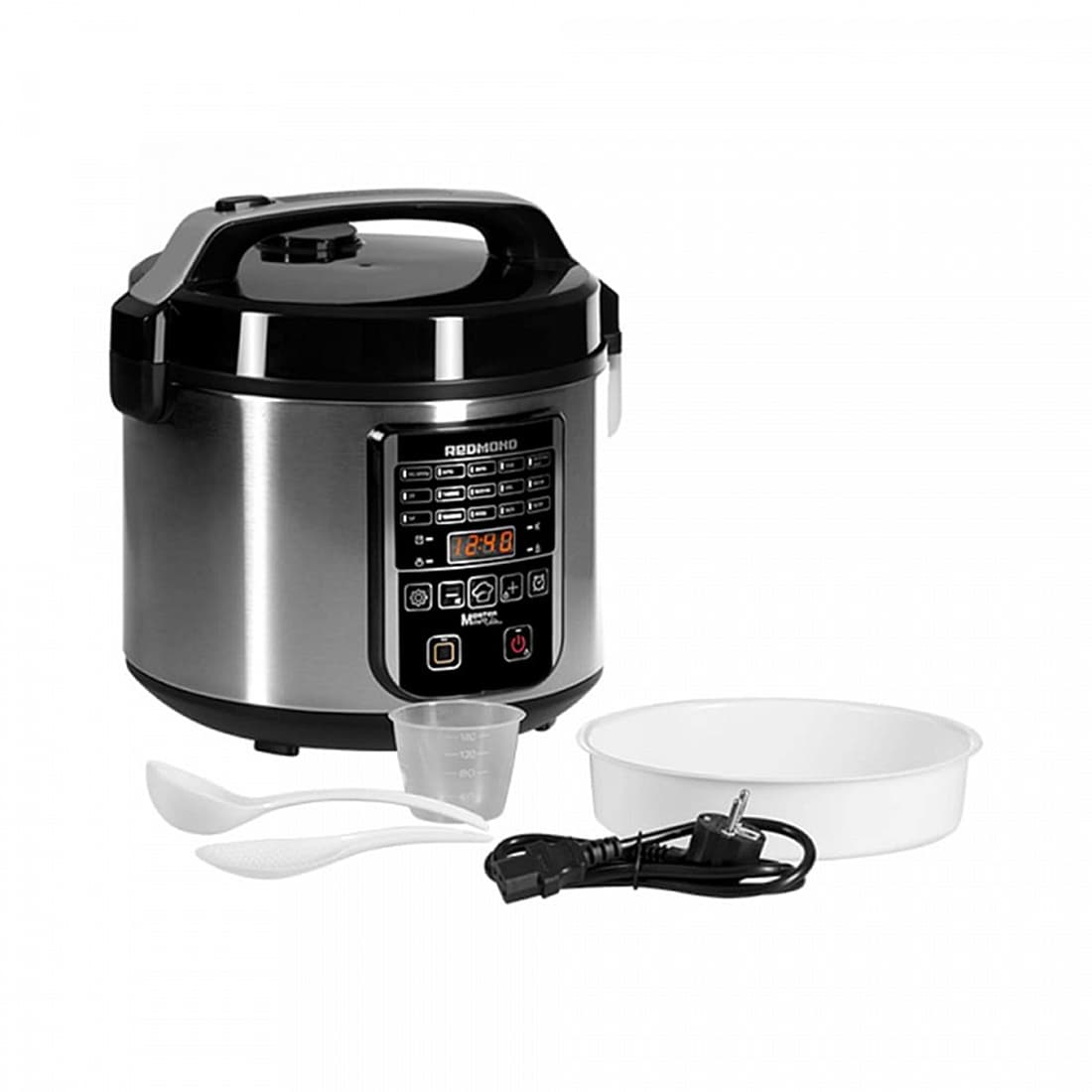 Мультиварка, Redmond, RMC-M36, 700 Вт, Автоматических программ 17, Покрытие чаши антипригарное DAIKIN® (Япония), Объем чаши 5 л, Полезный объем чаши 3,5 л, Дисплей LED, Черный