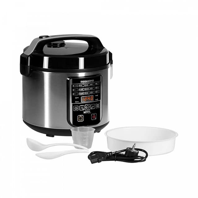 Мультиварка, Redmond, RMC-M36, 700 Вт, Автоматических программ 17, Покрытие чаши антипригарное DAIKIN® (Япония), Объем чаши 5 л, Полезный объем чаши 3,5 л, Дисплей LED, Черный