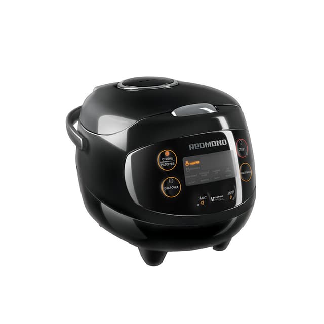Мультиварка, Redmond, RMC-03, 9 автоматических программ, Объем 2л, Автоподогрев, Пастеризация, Стерилизация, Отложенный старт, Дисплей, Мощность 350 Вт, Черный