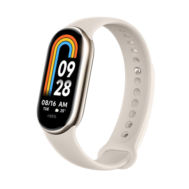 Фитнес браслет, Xiaomi, Mi Smart Band 8, M2239B1 / BHR7166GL, 1.62" AMOLED, Разрешение экрана 192 x 490, Аккумулятор 190 мАч, Водонепроницаемость 5 АТМ, Золотистый