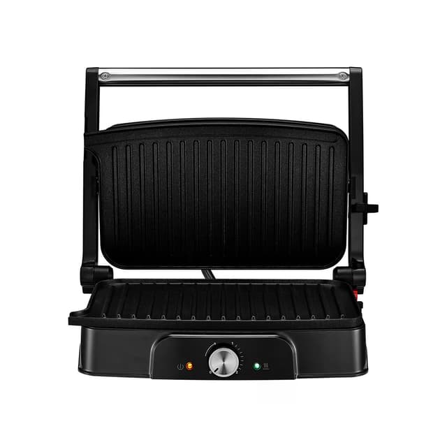 Гриль, Kitfort, КТ-1659, Мощность 1500 Вт, Макс. температура нагрева 230°C, Регулировка t, Размер панелей 278 х 170 мм, Длина шнура 0.7м, Индикация нагрева, Индикация включения, Стальной