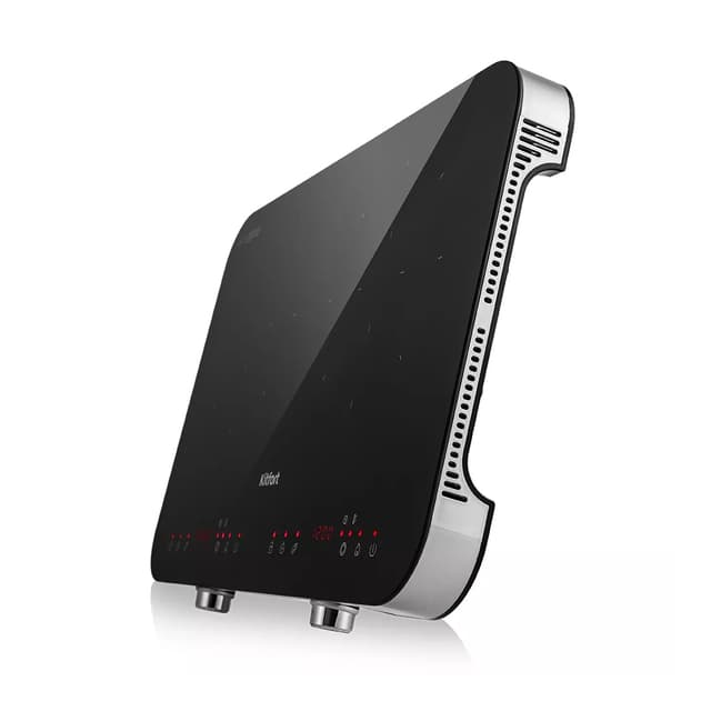 Индукционная плита, Kitfort, КТ-149, Мощность 1800 + 1300 Вт, Управление сенсорное, Ступеней мощности 12 + 10, Таймер до 24 часов , Цвет черный