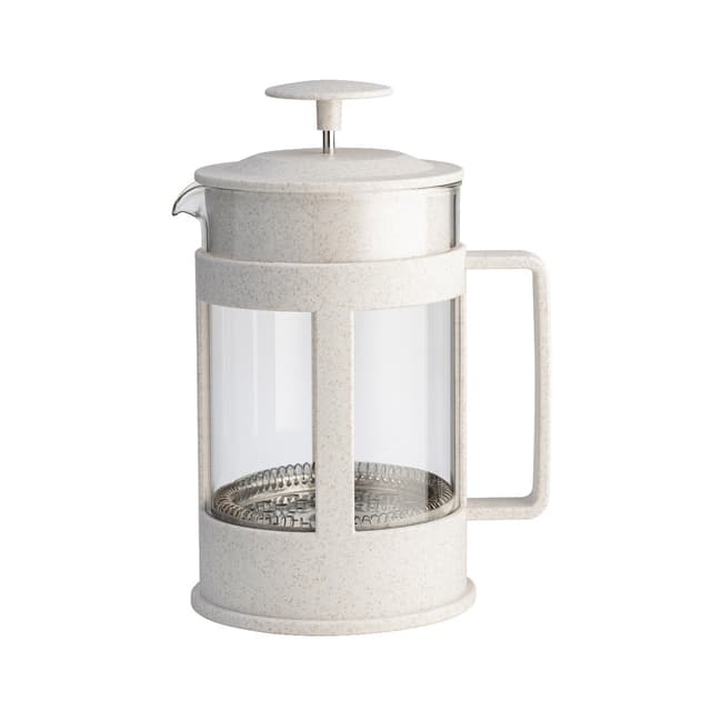 Френч-пресс, LARA, LR06-50-350, Объем 350мл, Стальной фильтр, Боросиликатное стекло, Подходит для мытья в посудомоечной машине, Белый