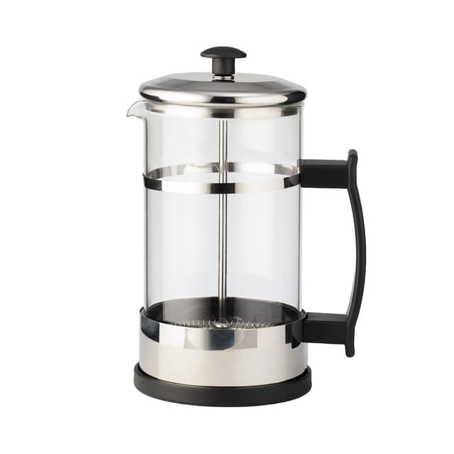 Френч-пресс, LARA, LR06-51-350, Объем 350мл, Стальной фильтр, Боросиликатное стекло, Подходит для мытья в посудомоечной машине, Черный