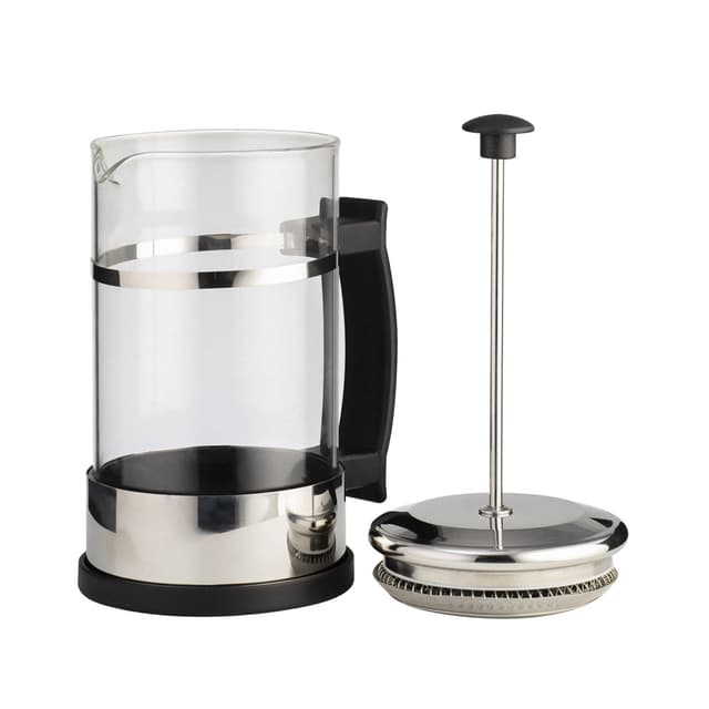 Френч-пресс, LARA, LR06-51-350, Объем 350мл, Стальной фильтр, Боросиликатное стекло, Подходит для мытья в посудомоечной машине, Черный