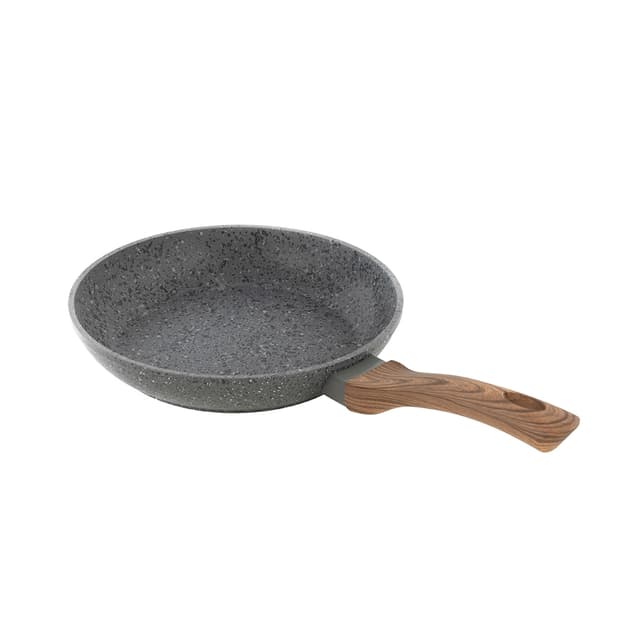 Сковорода, LARA, PALERMO LR01-55-24, Круглая, Диаметр 24 см, Высота 4.8 см, Толщина 4.2 мм, Кованый алюминий, Антипригарное покрытие, Для всех типов плит, Ручная мойка, Серый