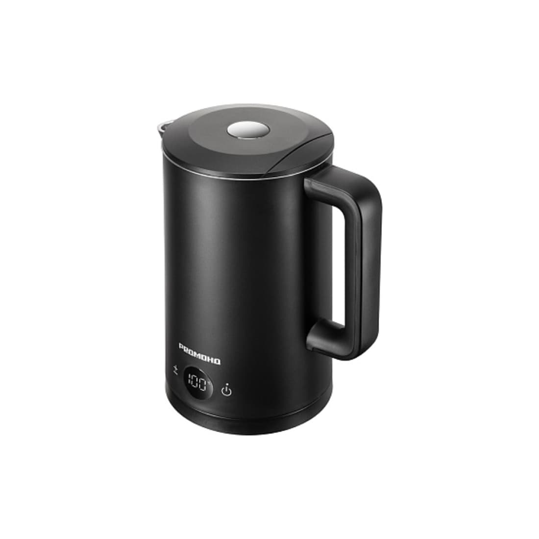 Чайник электрический, Редмонд, KM245, Объем 1.7л, Двойные стенки, Сенсорное управление, 5 температурных режимов, Дисплей, Поддержание температуры, Нержавеющая сталь, Мощность 1850-2200 Вт, Длина шнура 0.7м, Черный